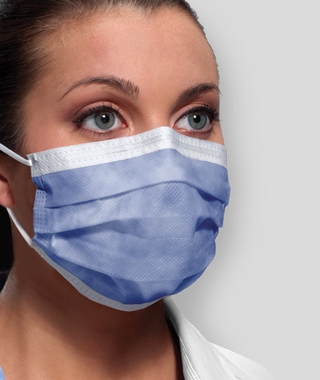 Mask Face Procedure Isolation Blue Isofluid® ASTM Level 1 Latex Free (LF), Blue (50/BX 10BX/CS) by Crosstex International  ID GCIBL